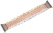 [QCLCVBBFGW] Bracelet Watch Fit For Se 44mm Strap 41mm Woman Beads Elastic Fit For Iwatch 9 8 3 Bands 38mm 40mm Wristband Accessories