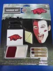 Arkansas Razorbacks Makeup Kit NCAA Football College Game Day Costume Accessory