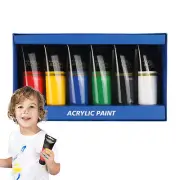 Art Acrylic Paint Set 6 Colors Hand-Painted Art Painting Set Watercolor Oil