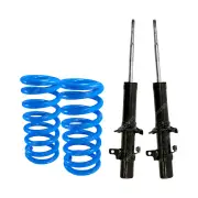 2 Front HD STD Gabriel Ultra Strut Shocks + Lovells Springs for Honda Accord CA
