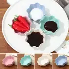 Cookware Sauce Oil Small Plates Plum Bossom Shaped Dish Seasoning Bowl
