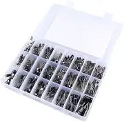 MUCKLILY Plastic Box for 500pcs Assorted Capacitors 24 Types 10v-50v Electrolytic Capacitors