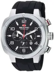 Men's SP3341 Guardian Analog Display Quartz Black Watch