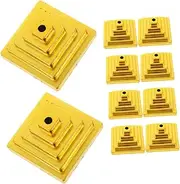 CIMAXIC Sturdy Plastic Mini Flag Holder Stands for Desk Table 10 Pieces Small Flag Holders for Party Decorations