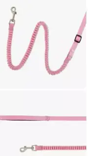Whisker City® Pink Bungee Cat Leash - 3.5 Ft Long - NEW