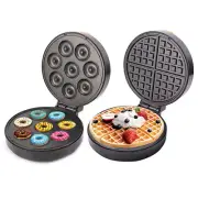 Non Stick Portable Electric Doughnut Making Pan Mini Maker for Home Donut Waffle