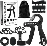 Jasonwell Grip Strength Trainer Hand - Adjustable Resistance Counting Hand St...