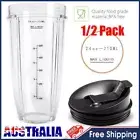 Replacement 24oz Blender Cup with Sip & Seal Lids fit Nutri Ninja BL480 BL481
