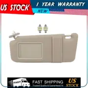 Tan Beige Driver Left Sun Visor for 2009-2016 Toyota Venza + Mirror Light Free