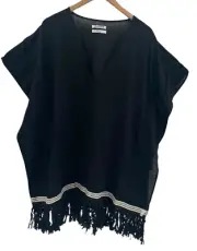 One X One Teaspoon Womens Black Eagle Heights Dress Fringe Hem Size XS NWT