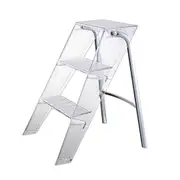 MIUZ 2 Step Ladder Folding Step Stools Step Ladder - Replica Kartell Upper Step Ladder
