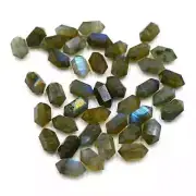 [WHOLESALE] NATURAL LABRADORITE DOUBLE TERMINATED CARVED POINT LOOSE GEMSTONE