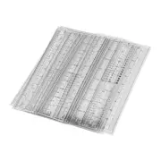20pcs Eyebrow Template Ruler Measuring Foldable Eyebrow Stencil Microblading EUJ