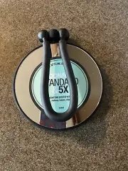 Conair Handheld Mirror 5x Magnification Desktop MakeUp Tweeze Style black