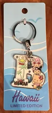 Hawaii Hello Kitty Initial Keyring - Letter "B"