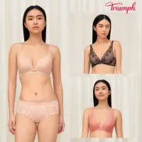 在飛比找momo購物網優惠-【Triumph 黛安芬】2件組/水襯墊集中 性感V線剪裁 