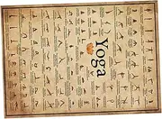 NAMOARLY Gym Chart Yoga Pilates Accessory Wear-Resistant Wall Picture for Household Wall Decor