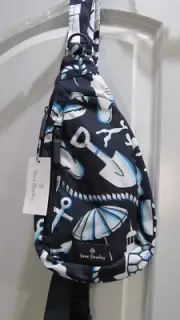 NEW Vera Bradley Lighten Up Compact Sling Shore Enough