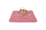 Ascot 4 Person Natural Wicker Picnic Basket Set