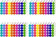 QOOWFEANIG Color Coding Labels Circle Dot Stickers, 2000 Pcs, Round, 10 Colors, 40 Sheets x 50 Pcs, Labels
