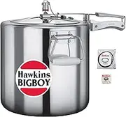 22 Litre Hawkins Big Boy Aluminium Pressure Cooker - Bundle with LSL Cookbook