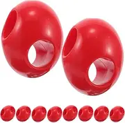 GARVALON 10pcs Climbing Net Rope Buckle Grab Handles Playhouse Accessories Safety Playground Handles Accessories for Playhouse Tree Climbing Holds Lever Handle for Ball