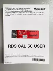Windows Server 2022 Remote Desktop RDS Licenses for 50 Users or Devices