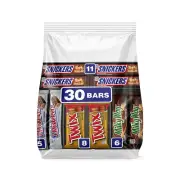Ultimate Assorted Bulkmars Chocolate Candy Bars, Variety Pack, Full Size, 30 Pk.