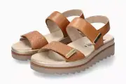 Mephisto Women's Dominica Brandy Nobel 711 Hook and Loop Ankle Strap Sandals