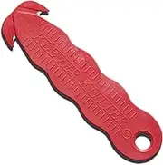 RGNINE 100 Safety Box Cutter Klever Kutter Utility Knife With Carbon Steel Blade - Package Opener Tool Safex Cardboard Value Pack (100, Red) 100 pc