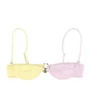 Two-color bikini top S,M Pink