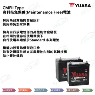 【YUASA 湯淺】電瓶 充電制御 CMF70B24L 送基本安裝(車麗屋)