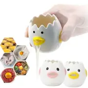 Egg Yolk White Separator Cartoon Chicken Ceramic Egg Kit GX Yolk Divider C9S5