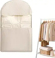 [Generic] visible clothing hanging cover bag - Garment Bag Clothes | Clothing Organizer Bags With -Compression Zipper, Down jacket dust compression, Wardrobe clothes dust For Bedroom Wardrobe Apart