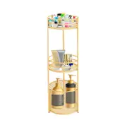 SOGA 3 Tier Freestanding Bathroom Storage Shelf with Basket