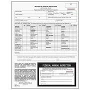 J. J. Keller 100-Pack, Record of Annual Inspection Form with Inspection Decal...