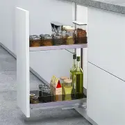 Galley Kitchen Pull-Out Cupboard Organiser - Suits 200mm Cupboard