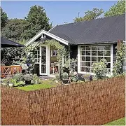 Bamboo Screen Fencing, Natural ReedFencing Rolls, Patio Privacy Screen,Wall Privacy Fence, Balcony Fencing Divider, Sun Shade, Waterproof, Breathable, Easy to Install(1.4 * 8m(4.6 * 26.2ft))