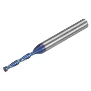 Spiral End Mill CNC Router Bit 1/8" Dia 1/4" Shank 2 Flutes Carbide Nano Coated