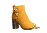 Frye Womens Amy Side Ghillie Suede Open Toe Booties SIZE 8