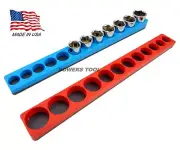 Mechanics Time Saver 3/8 Drive Magnetic Socket Holder Tray Metric SAE MTS USA