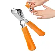 Curved Nail Clippers,Women Fingernail Trimmer | Anti-Splash Large Slanted Finger and Toe Nails Clippers with Non-slip Hold
