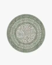185' Round | Machine Washable Runner Rug | Kid & Pet Friendly | Indoor Rug | Provence Sage Rug | Ruggable