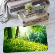 3D Green Lawn Dandelion NAO6673 Game Rug Mat Elegant Photo Carpet Mat Fay