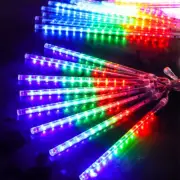 8 Tubes LED Meteor Shower Rain Lights Drop Icicle Falling String Light Christmas