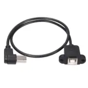 USB 2.0 B Male to USB B Female Socket Printer Panel Mount Extension Cable 5 Z1H3