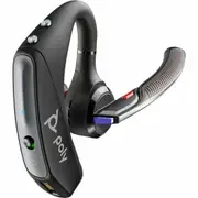 Poly Voyager 5200-M Wireless Earbud, Behind-the-neck Mono Earset - Black - Microsoft Teams Certification - Siri, Google Assistant - Monaural - In-ear