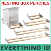 BAINBRIDGE POULTRY CHICKEN BIRD WOODEN PERCHES FOR 1-4 HOLES METAL NESTING BOXES