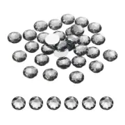 50Pcs Flat Back Round Rhinestones 14mm SS45 Grey Crystal Rhinestones