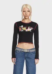 [Dolls Kill x SpongeBob] Started At The Bottom Crop Top